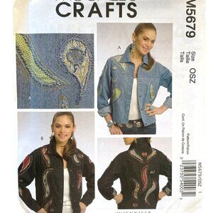 McCall's Crafts M5679 Embellish Jackets Sewing Pattern Sizes S-XL Jennifer Lokey